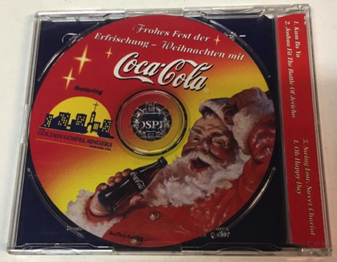 2625-2 € 4,00 coca cola CD afb kerstman met fles